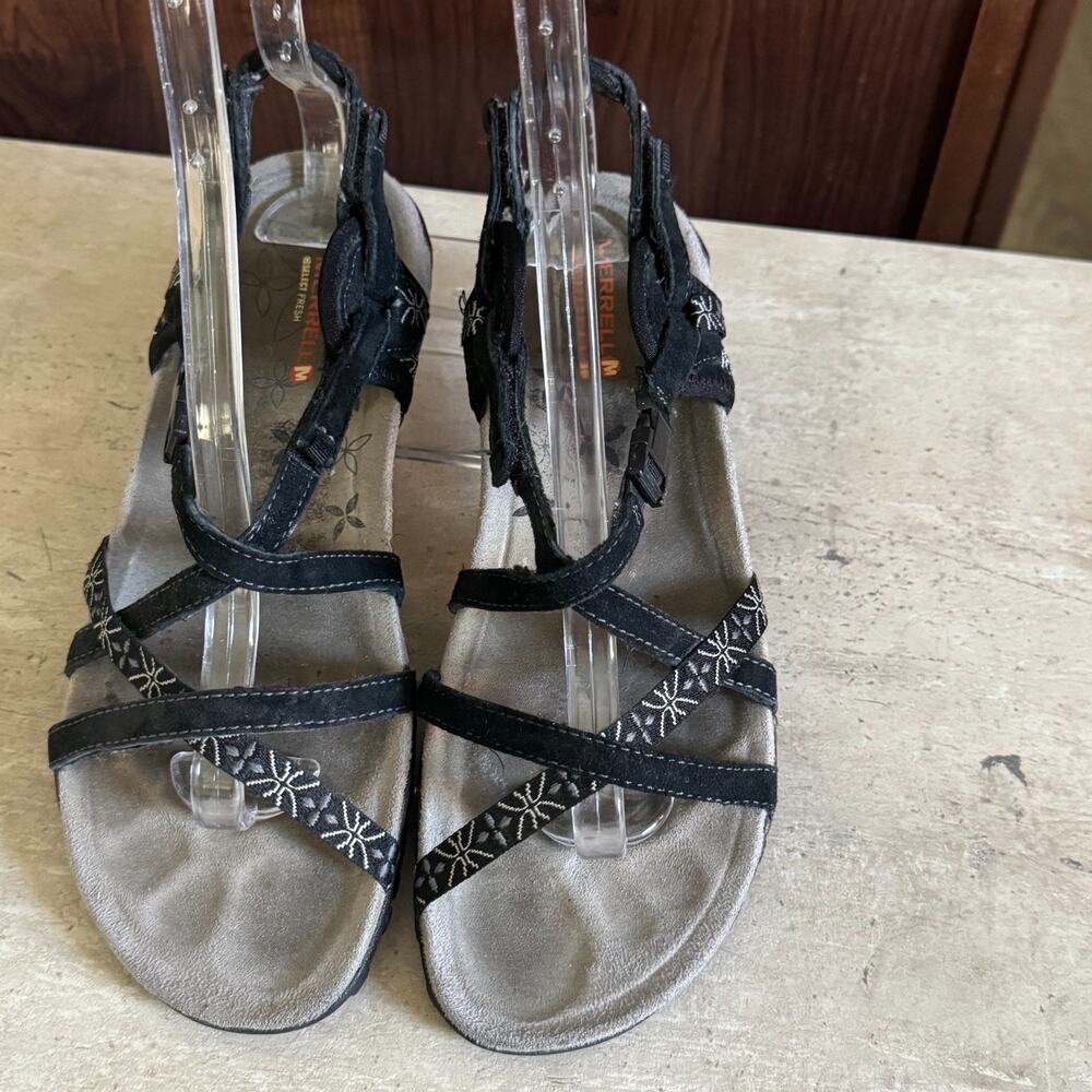 Merrell Women's Size 8 Sandals Terran Lattice Black Walking Sport J22234 - Picture 2 of 8